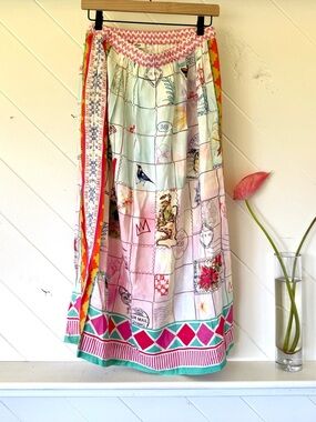 Me369 linen blend skirt